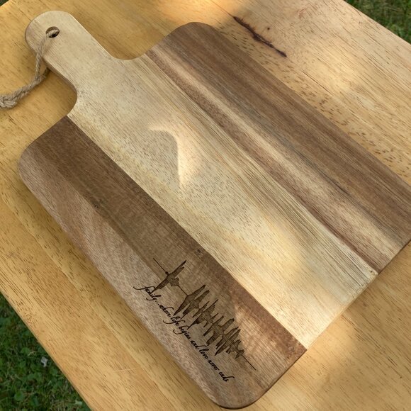 Family...Where Life Begins And Love Never Ends Soundwave Cutting Board - Picture 5 of 6
